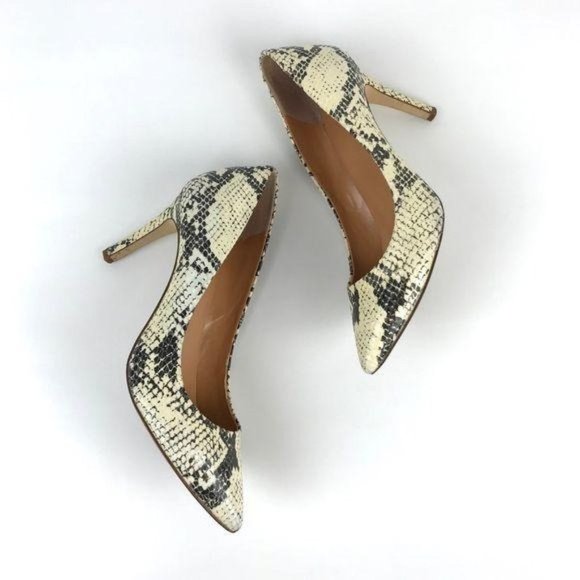 J. Crew Factory Isabelle Snake Printed Pumps - Picture 1 of 8